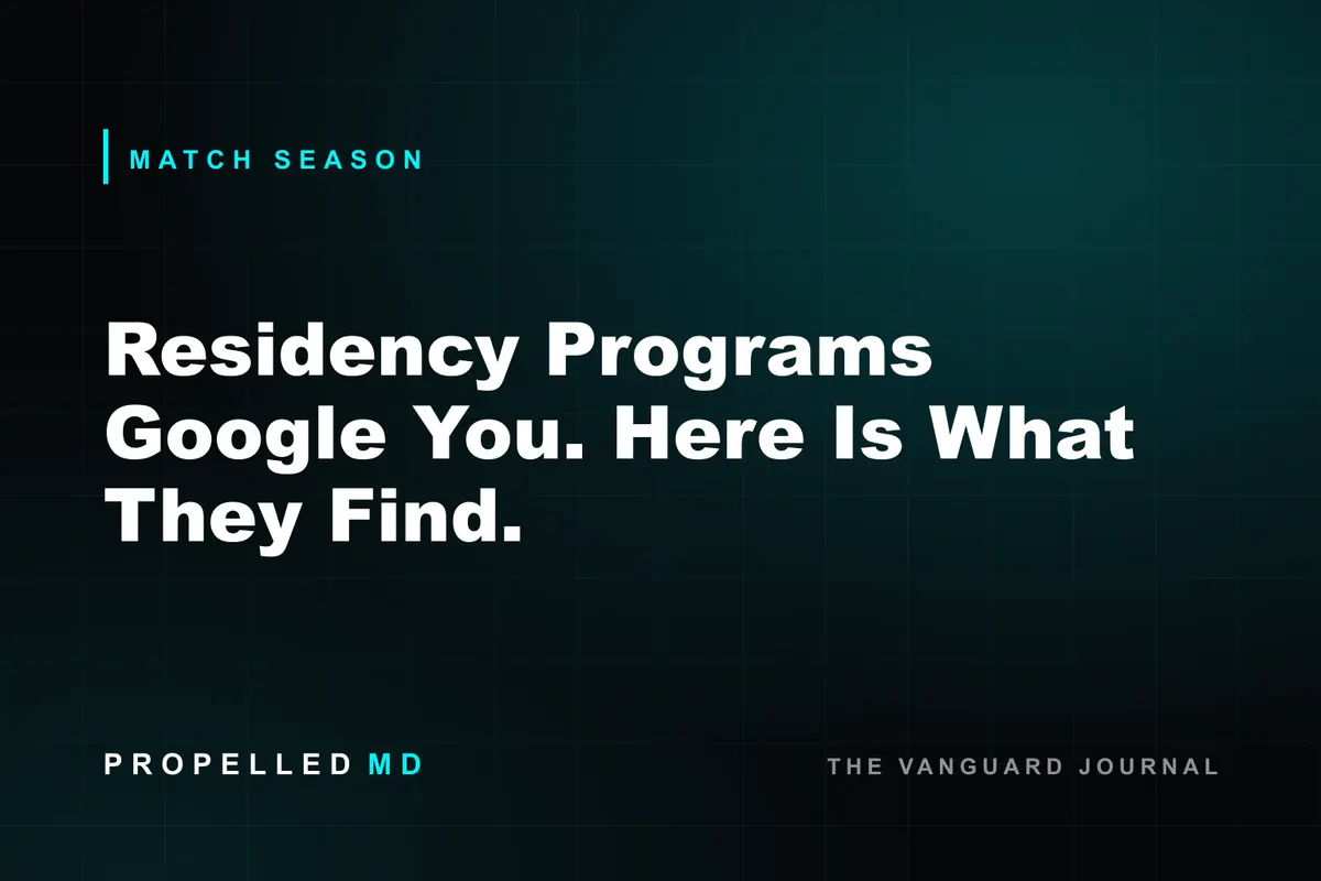Search results for a residency applicant name
